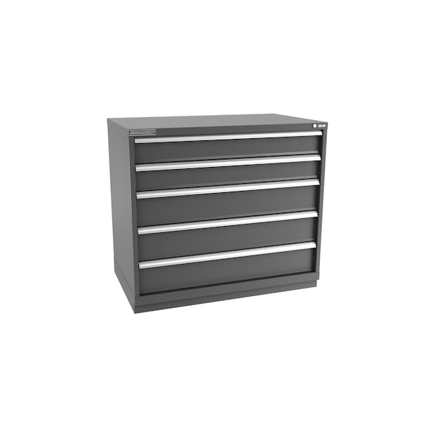 Champion Tool Storage Modular Tool Cabinet, 5 Drawer, Dark Gray, Steel, 47 in W x 28-1/2 in D x 41-3/4 in H E18000501ILCFTB-DG - main